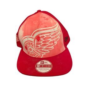 New Era 9Fifty Detroit Red Wings Snapback Hat Red And White NHL NEW